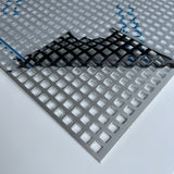Aluminium  Eloxiert E6/EV1 Silber Lochblech QG8-12 - 1,5mm dick