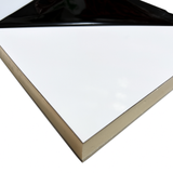 Alu Sandwichplatte Weiß RAL 9016 als Fenster- oder Türfüllung - 24mm dick