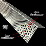 Aluminium - L-Profil - 1,0mm dick - RV3-5 - 1000mm lang