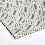 Aluminium Riffelblech Quintett - 2/4mm dick