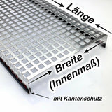 Abdeckungsgitter für Terrarien - Lochblech Aluminium