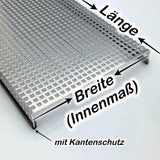 Abdeckungsgitter für Terrarien - Lochblech Aluminium