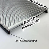 Abdeckungsgitter für Terrarien - Lochblech Aluminium