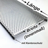 Abdeckungsgitter für Terrarien - Aluminium Lochblech RV5-8
