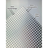 Aluminium Eloxiert - Lochbleche QG5-8 - 1,5mm dick