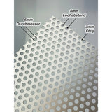 Aluminium Eloxiert - Lochbleche RV5-8 - 1,5mm dick