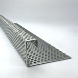 Edelstahl - Kiesfangleiste mit 3 Kanten - RV5-8 - 1000mm lang