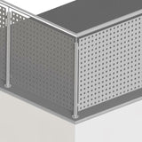 Geländerfüllung für Balkon und Treppe- QG 20-50- 2