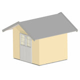 Schutzgitter für das Gartenhaus- Schutzgitter vor Ungeziefer- Aluminium RV 3-5- Perspektive