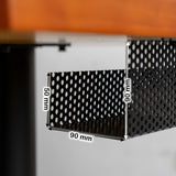 Kabelkanal Schreibtisch - Schwarz  5 mm Rundloch  RV5-8  1,5 mm dick