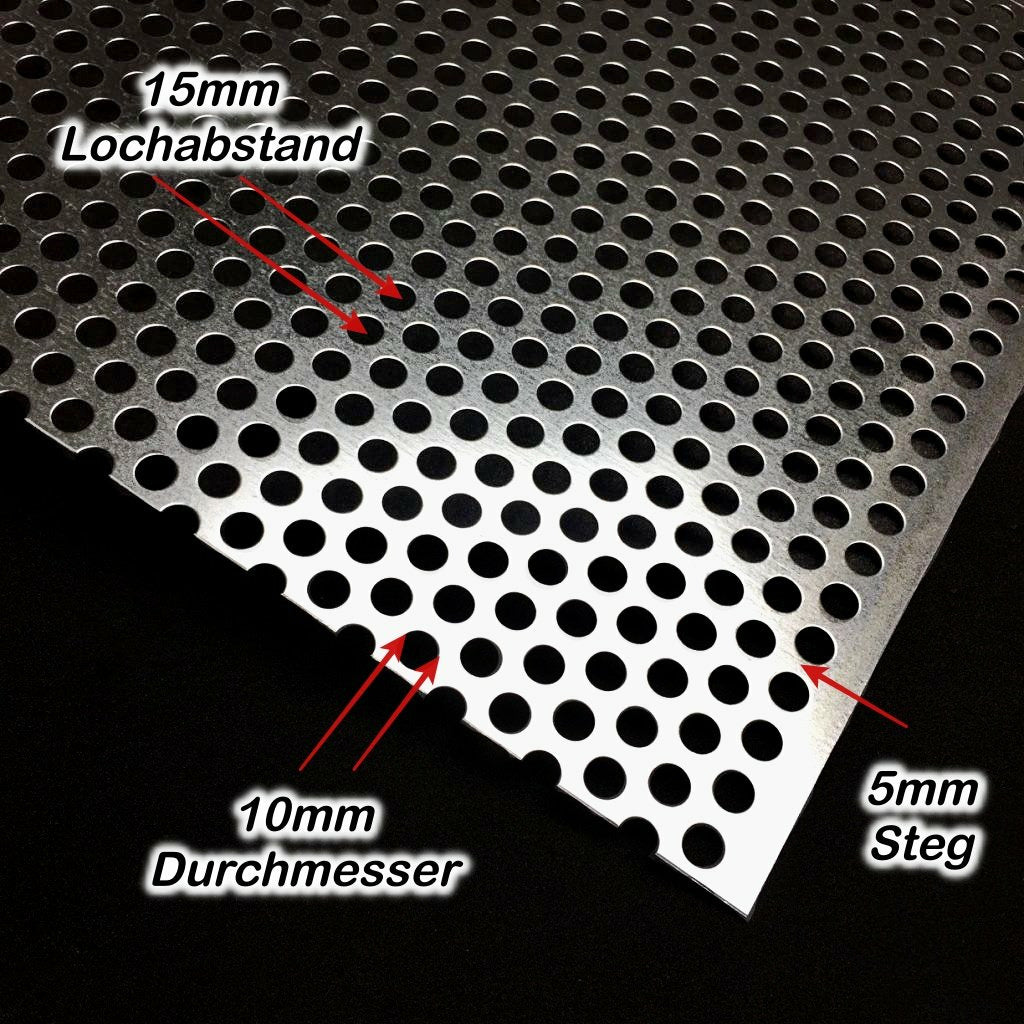 Stahl Lochblech 2,0mm Qg10-15 nach Maß Stahl Lochblech 2,0mm Qg10-15 nach Maß