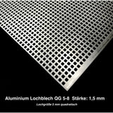 Aluminium Lochblech QG5-8 - 1,5mm dick