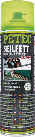 PETEC Seilfett, Drahtseil- & Zahnradfett Spray