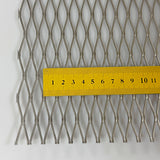 Edelstahl Roh Streckgitter flachgewalzt - MW 43 x 13 x 2 x 1 - 1,0mm dick