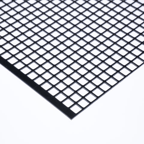 Stahl verzinkt Lochblech Schwarz QG10-12 t=2,0mm