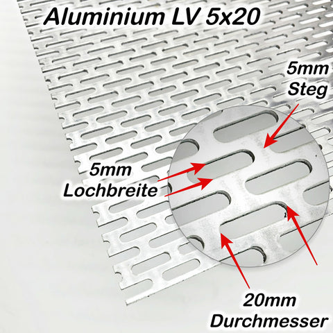 Lochbleche Bielefeld Aluminium Lochblech 2,0mm dick I Doone GmbH