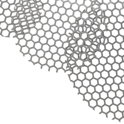 Edelstahl Sechskantloch Hexagonal Lochblech HV7-9 Gitter1mm dick Blech Edelstahl Sechskantloch Hexagonal Lochblech HV7-9 Gitter1mm dick Blech