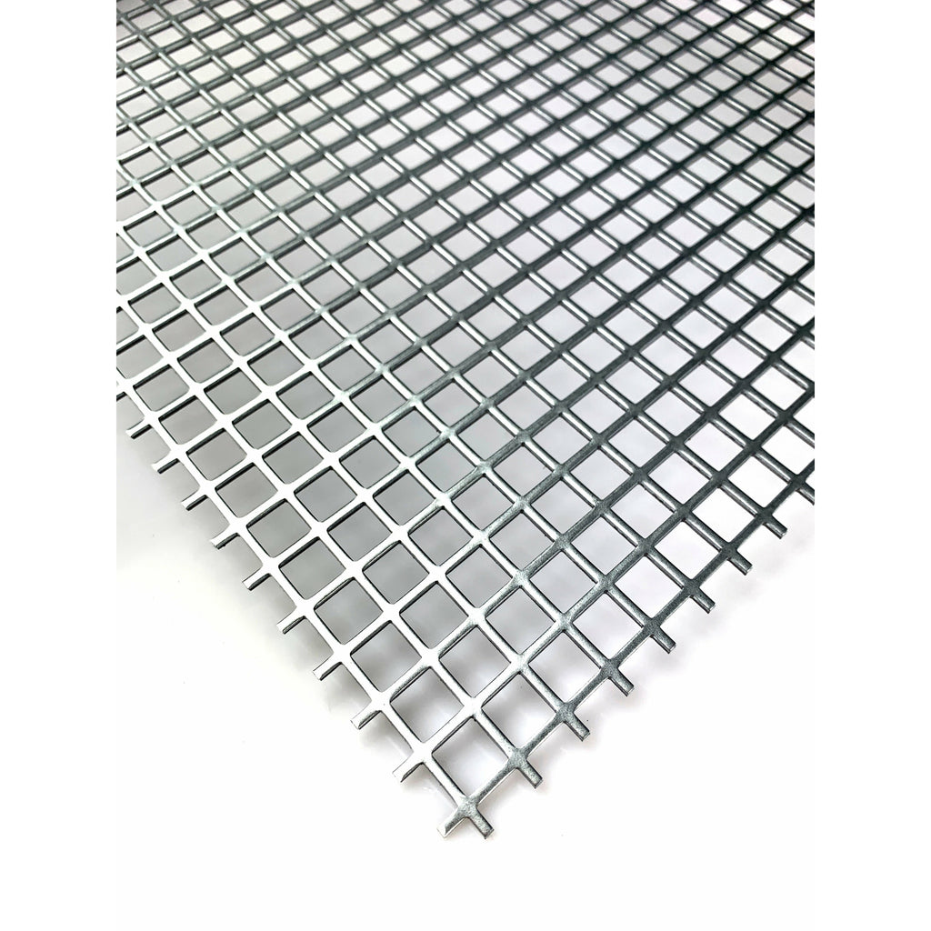 Edelstahl Lochblech mit Quadratlochung 20 x 20 mm - Maße: 700 x