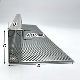 Aluminium - Kiesfangleiste mit 3 Kanten - RV3-5 - 1000mm lang