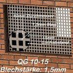 Kellerfenster_ Abdeckung aus Aluminium- QG10-15- Beispiel Text