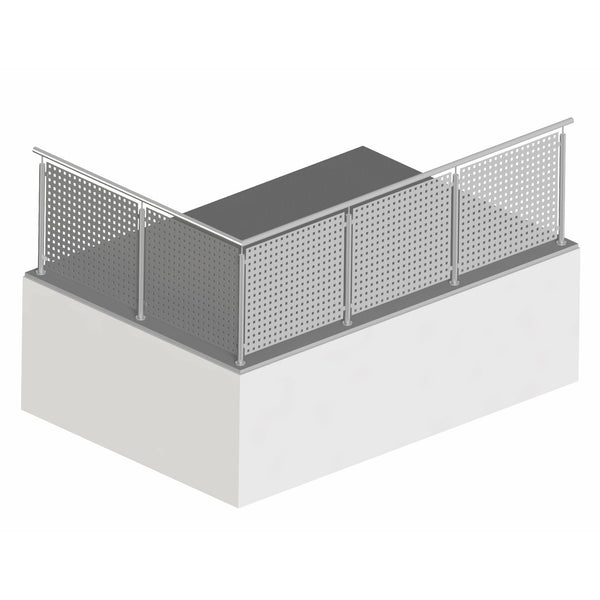 Aluminium Lochblech 2 Mm QG 25-70, 1000 Mm Länge – Verschiedene Breiten WfW