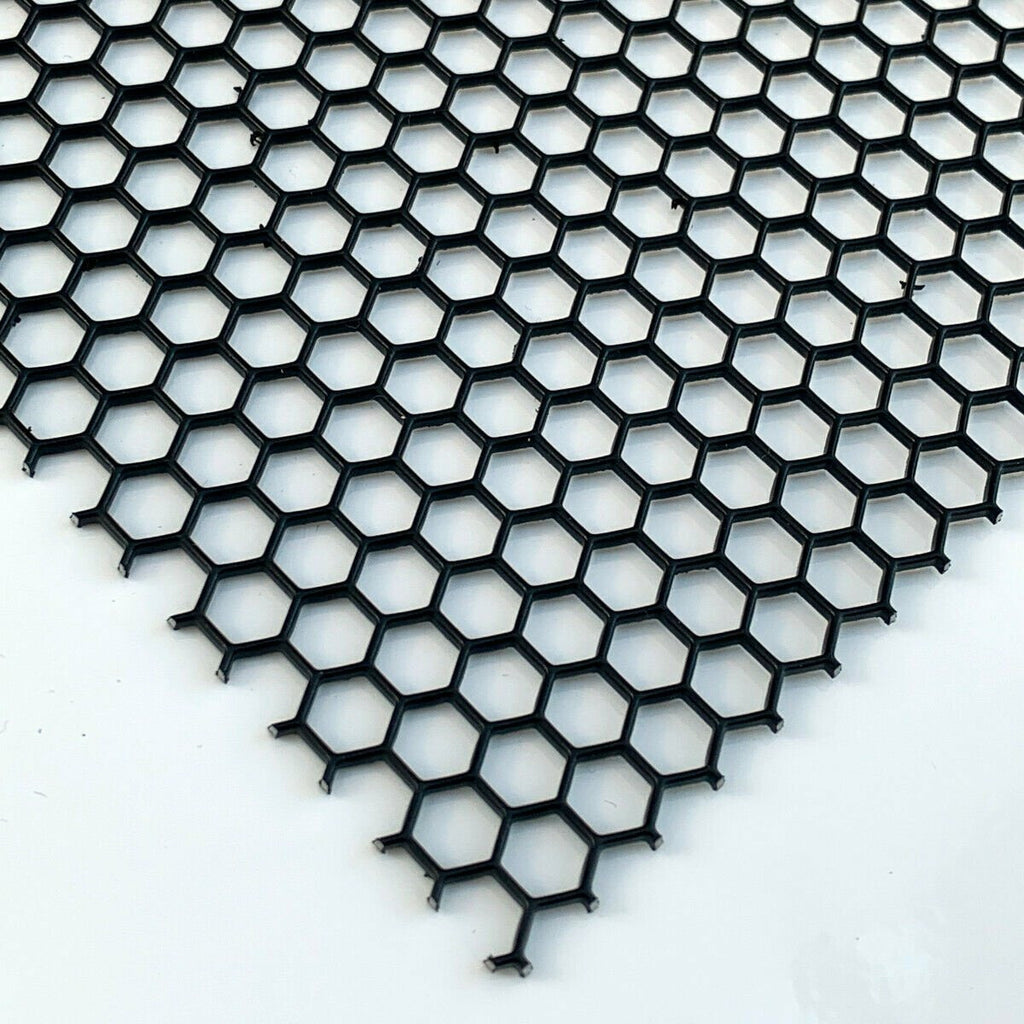 Lochblech Edelstahl Schwarz Hexagonal HV7-9 t=1,0mm – Bestell Dein Lochblech