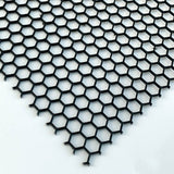 Stahl Lochblech Hexagonal HV6-6,7 - 1,5mm dick - Schwarz