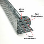 Stahl verzinkt - L-Profil - 1,5mm dick - QG5-8 - 1000mm lang