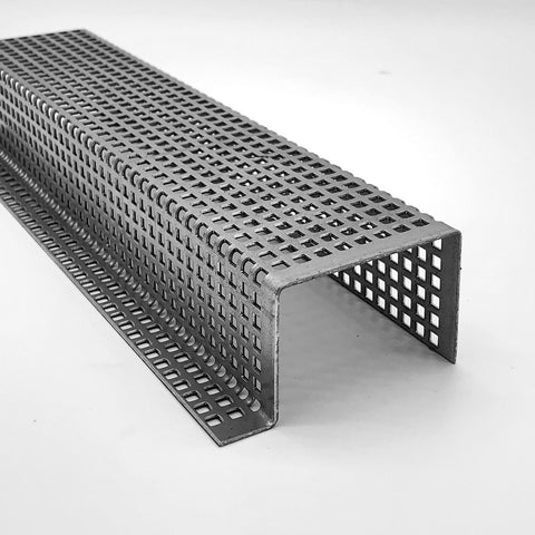 Stahl verzinkt - Lochblech - HUT Profil - 1,5 mm dick - QG 5-8 - 1000mm lang