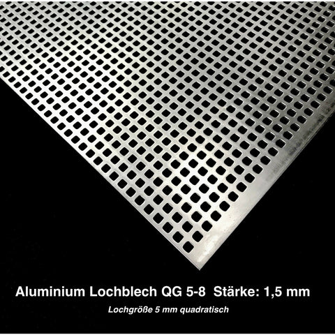 Lochblech Aluminium TRv 30.33 / 1000x2000x2mm, Loch-Ø 3mm Teilung